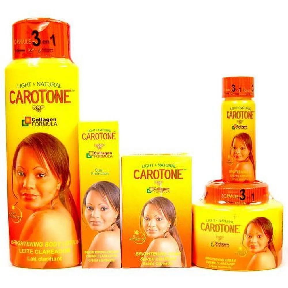 Cɐro₂tone Complete Set (Lotion + Soap + Cream 135ml + Oil + cream 1.76oz)