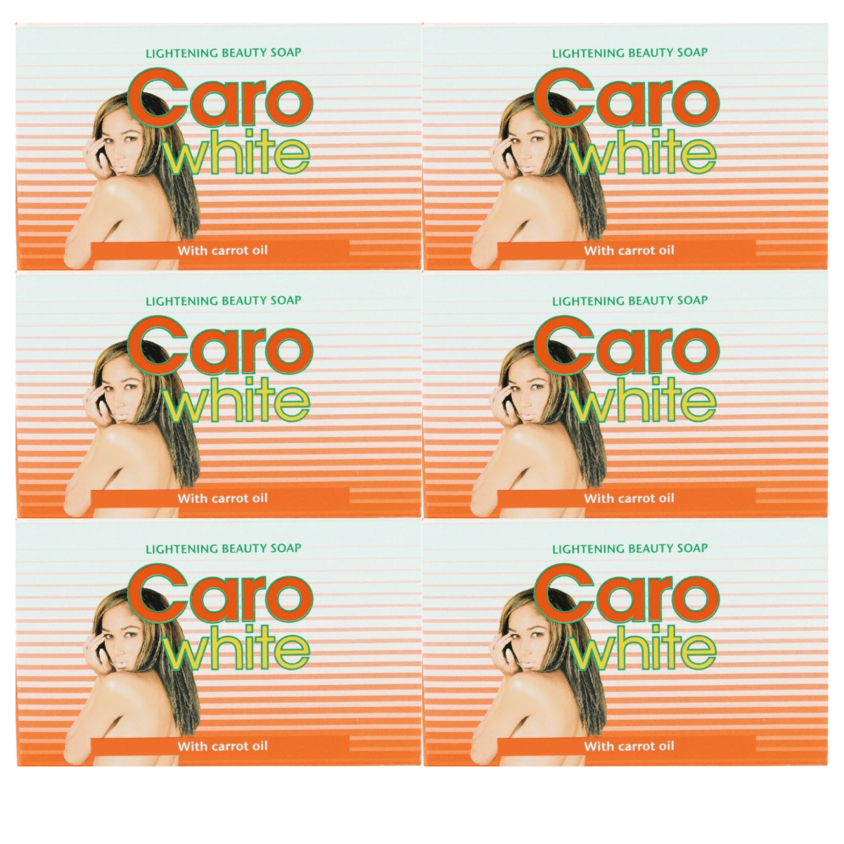 Caro White Soap 6.3oz (Pack of 6)